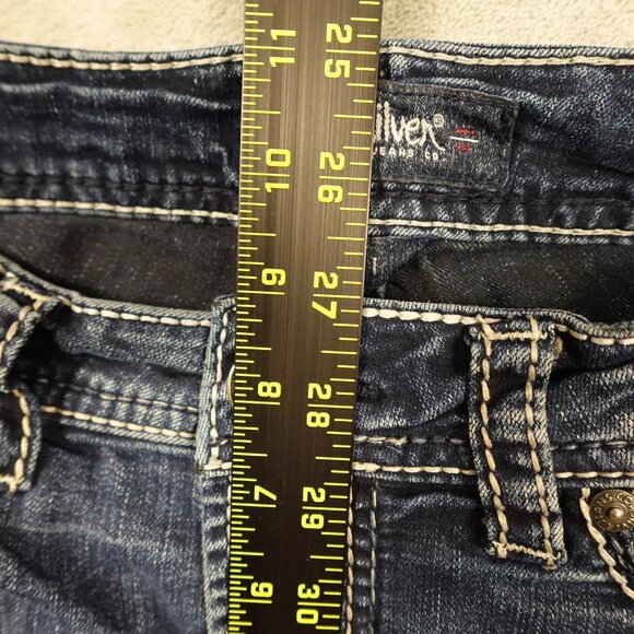 Silver jeans Suki high boot women's 27 blue denim - Picture 5 of 12